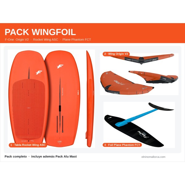 Pack Wingfoil F-One Origin V2 (Rocket Wing ASC...