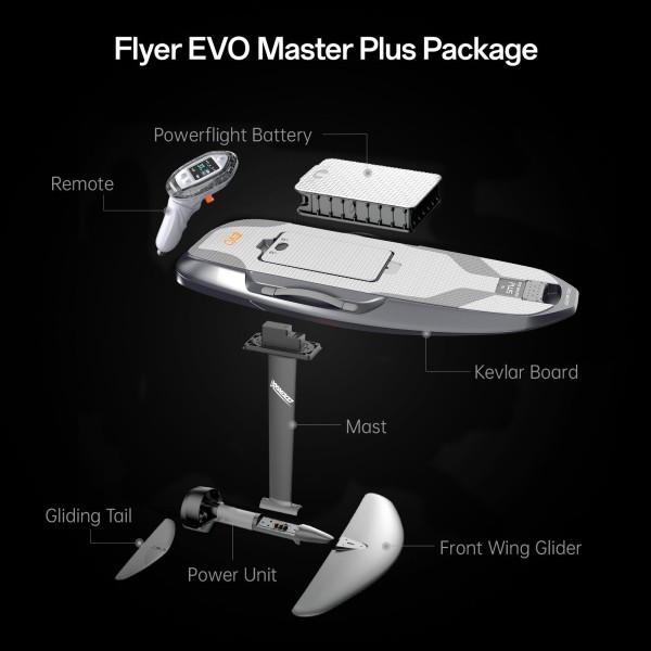 Waydoo Flyer EVO Master Plus - eFoil Carbono 75L