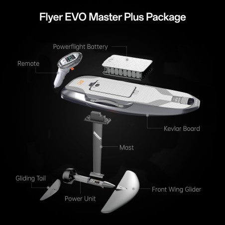 Waydoo Flyer EVO Master Plus - eFoil Carbono 75L