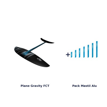 Pack Foil Completo F-One Gravity FCT (Plane + Pack Mástil Alu)