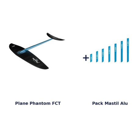 F-One Phantom FCT Komplett-Foil-Set (Plane + Alu-Mast-Set)