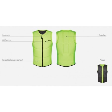 Star Impact Vest Fzip Yellow